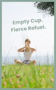 Bold graphic highlighting ND parent burnout with empowering message for moms to fight back against exhaustion and reclaim balance.