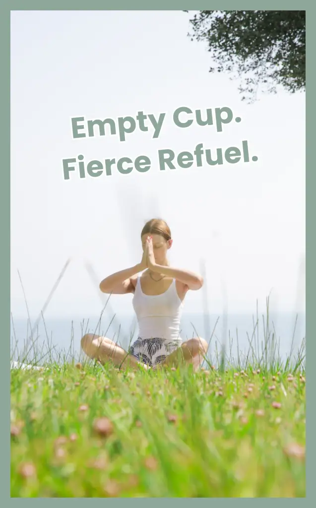 Bold graphic highlighting ND parent burnout with empowering message for moms to fight back against exhaustion and reclaim balance.